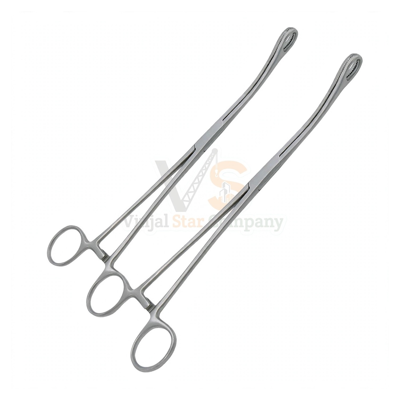 sm3237-1.jpg 2 Foerster Sponge Holding Forceps 7 9 5 Curved Serrated | VS Surgico - Image 1