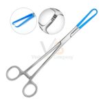 Schroeder Braun Uterine Tenaculum Forceps 9 5 Blue Coated Straight | VS Surgico