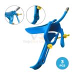 3 Graves Lletz Leep Blue Coated Vaginal Speculum X Large | VS Surgico