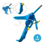 3 Blue Coated Lletz Leep Pederson Vaginal Speculum Large | VS Surgico