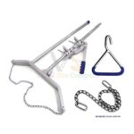 3pcs Calf Puller With Ob Handle Chain Cattle Delivery Veterinary Set | VS Surgico