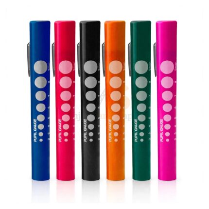 6 Pcs Disposable Penlight Set With Pupil Gauge | VS Surgico