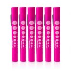 6 Disposable Led Pupil Gauge Penlight Pink | VS Surgico