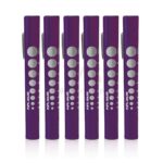 6 Disposable Led Pupil Gauge Penlight Purple | VS Surgico