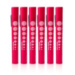 6 Disposable Led Pupil Gauge Penlight Red | VS Surgico
