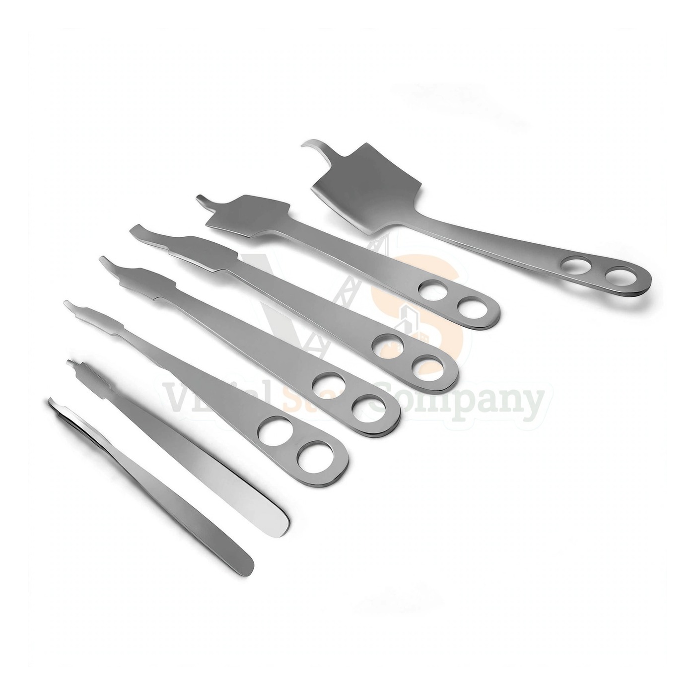 sm3632 7 Pcs Hohmann Retractor Set 6.8 10.18.25.45.70mm Blades | VS Surgico - Image 1