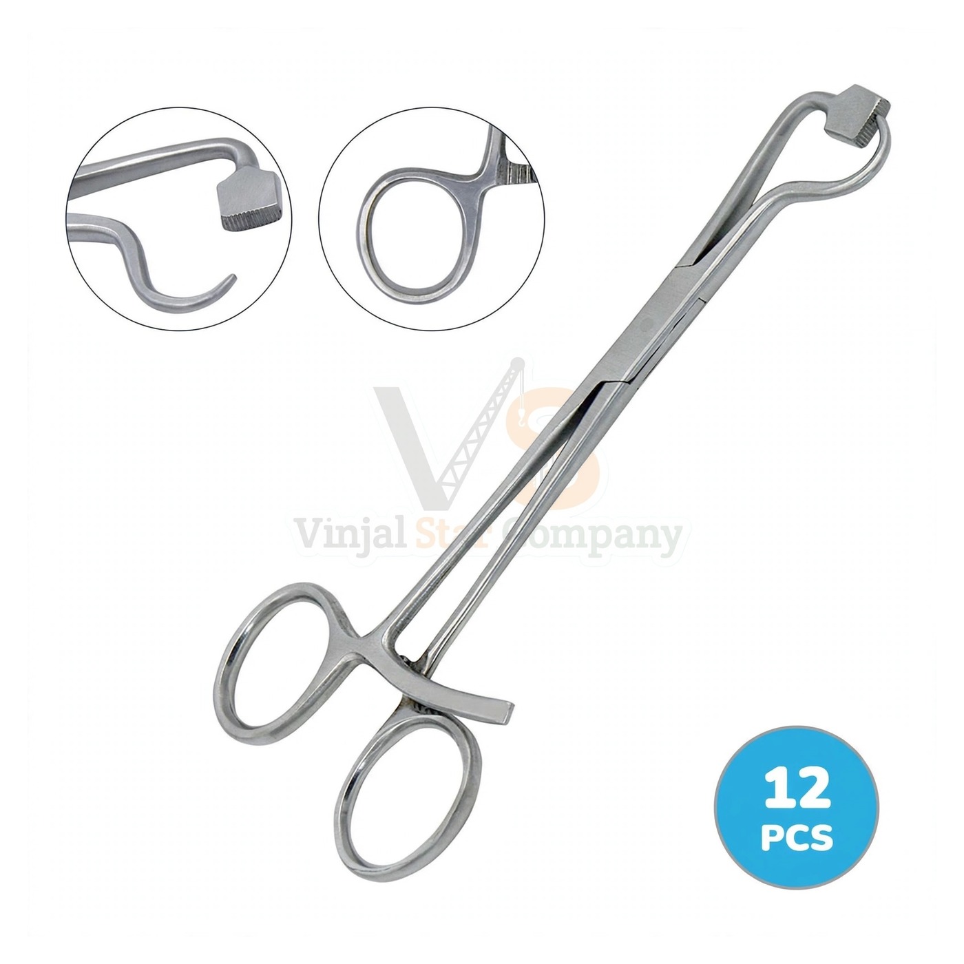 sm3647-1.jpg 12 Pcs Plate Bone Holding Forceps Set 5 5 | VS Surgico - Image 1