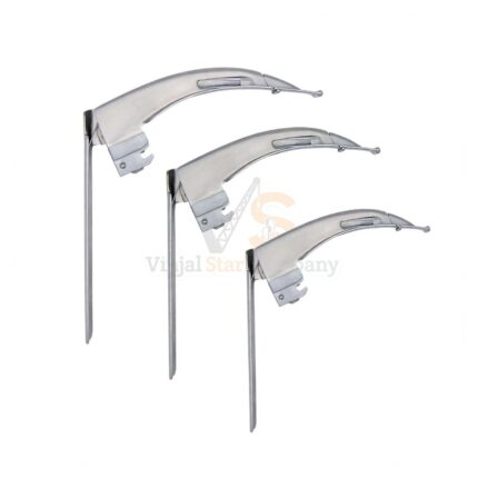 3 Mccoy Fiber Optic Flex Tip Laryngoscope Blades 2 3 4 | VS Surgico