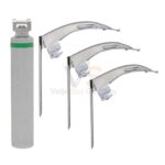 Mccoy Flexi Tip Fiber Optic Laryngoscope Set Blade 2 3 4 With Medium Handle | VS Surgico