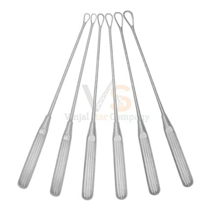 6 Thomas Uterine Curettes Set 11 Blunt Blade | VS Surgico