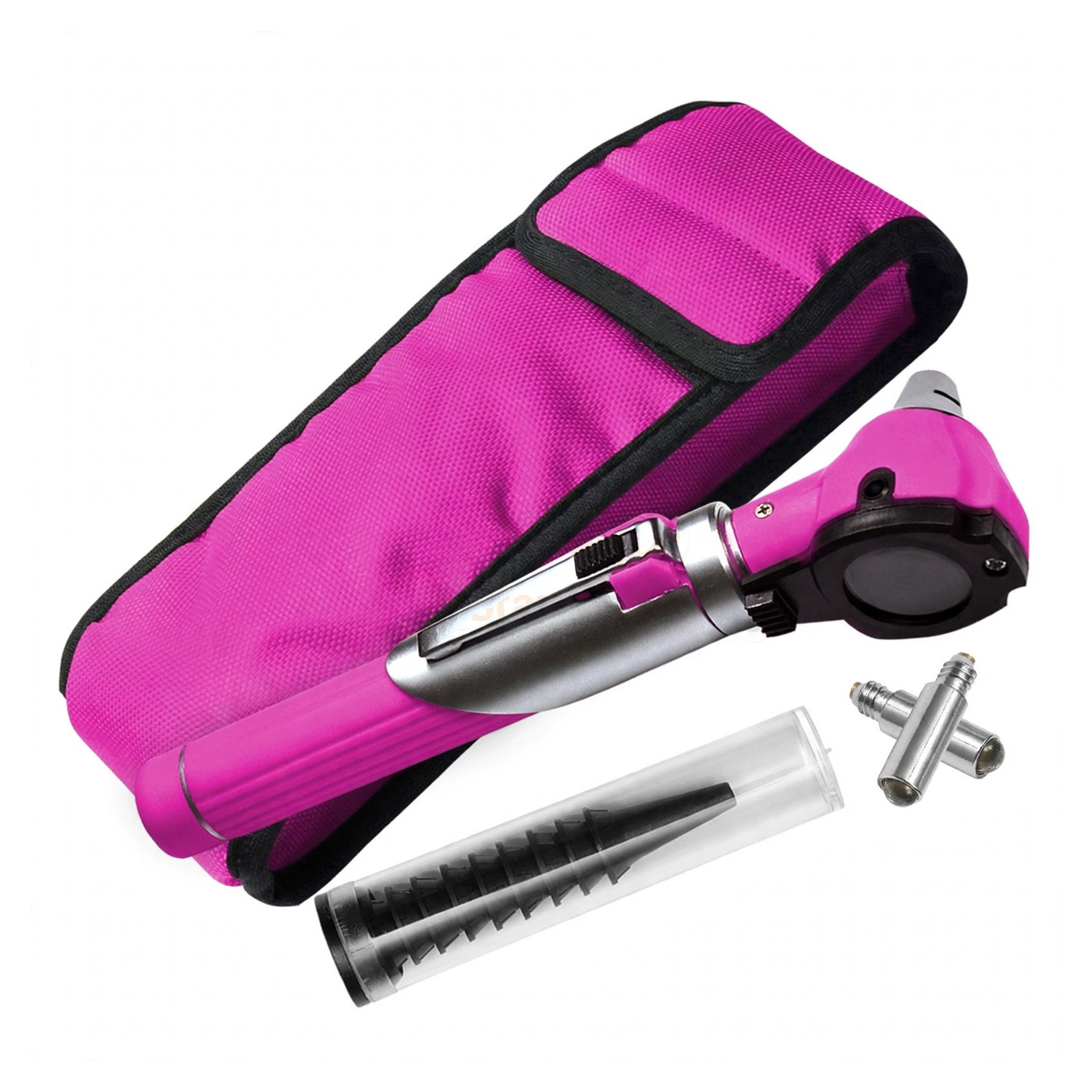 sm4442-1.jpg Fiber Optic Mini Otoscope 13 Pcs Set Magenta | VS Surgico - Image 1