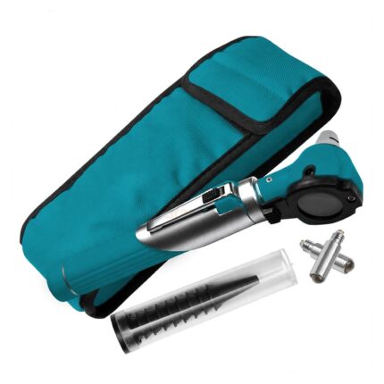 Fiber Optic Mini Otoscope 13 Pcs Set Teal | VS Surgico