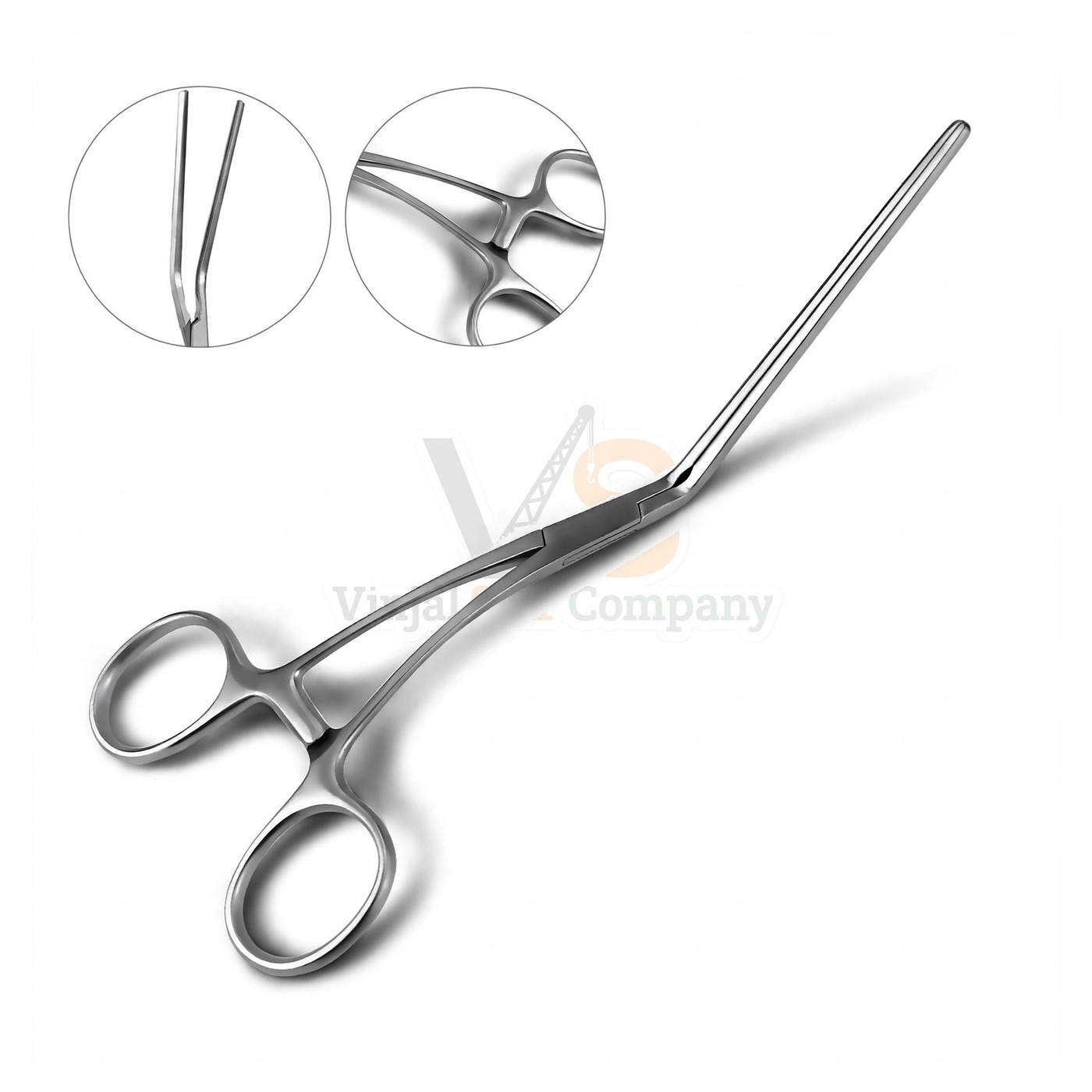 sm4805-1.jpg Debakey Ring Handled Bulldog Clamps 45 Degree Angle | VS Surgico - Image 1