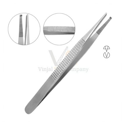 Bonney Tissue Forceps 7 1X2 Teeth And Serrated Tips | VS Surgico