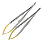 2 Tc Castroviejo Needle Holder 7 Straight Curved Serrated | VS Surgico