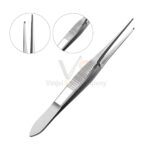 Iris Tissue Forceps 4 1X2 Teeth Straight | VS Surgico
