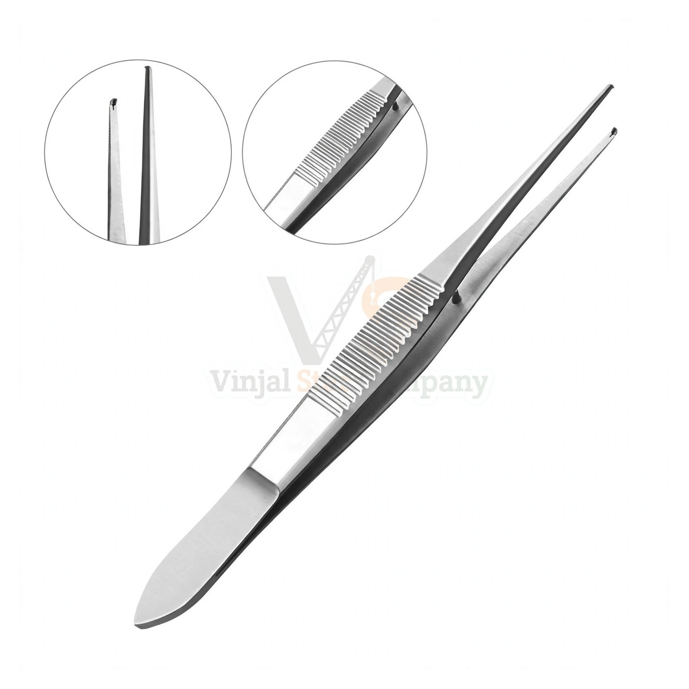 sm4863-1.jpg Iris Tissue Forceps 4 1X2 Teeth Straight | VS Surgico - Image 1
