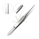 Eye Dressing Forceps 4 Serrated Straight | VS Surgico