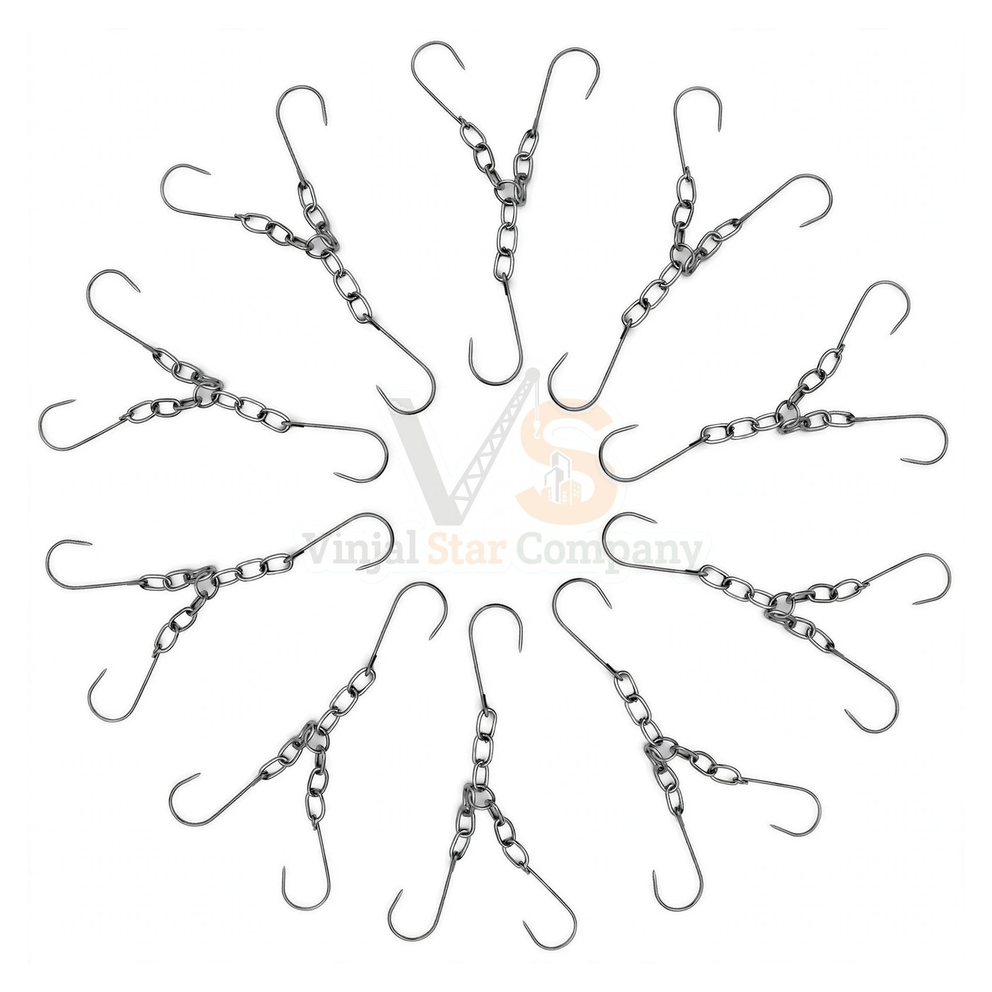 sm4961-1.jpg 10 Triple Chain Hook | VS Surgico - Image 1