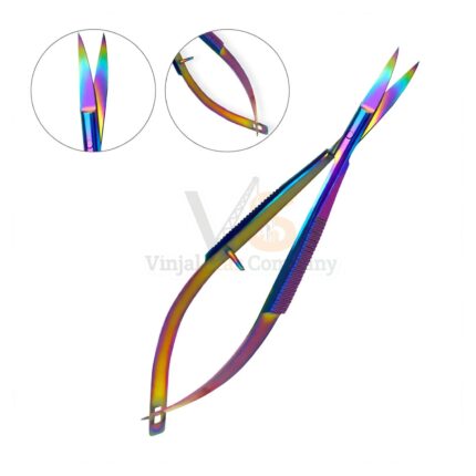 Rainbow Castroviejo Scissors 4 5 Curved | VS Surgico