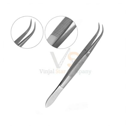 Splinter Forceps 3 5 Curved Serrated Tips | VS Surgico