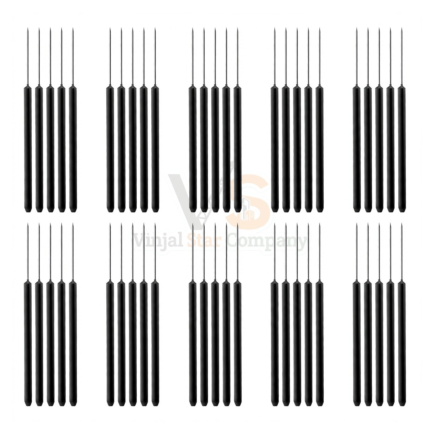 sm4993-1.jpg 50 Teasing Needles Straight With Plastic Handle | VS Surgico - Image 1