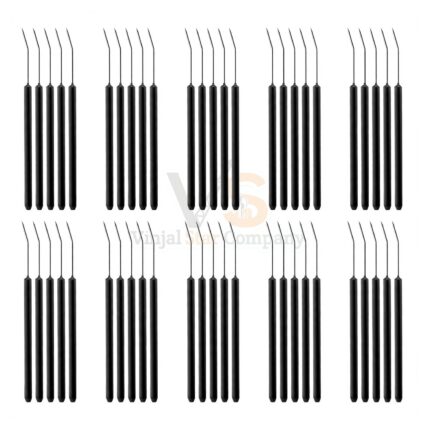 50 Bent Teasing Needles With Plastic Handle | VS Surgico