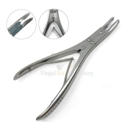 Ruskin Bone Rongeur 6 Curved 3Mm Bite Double Action | VS Surgico