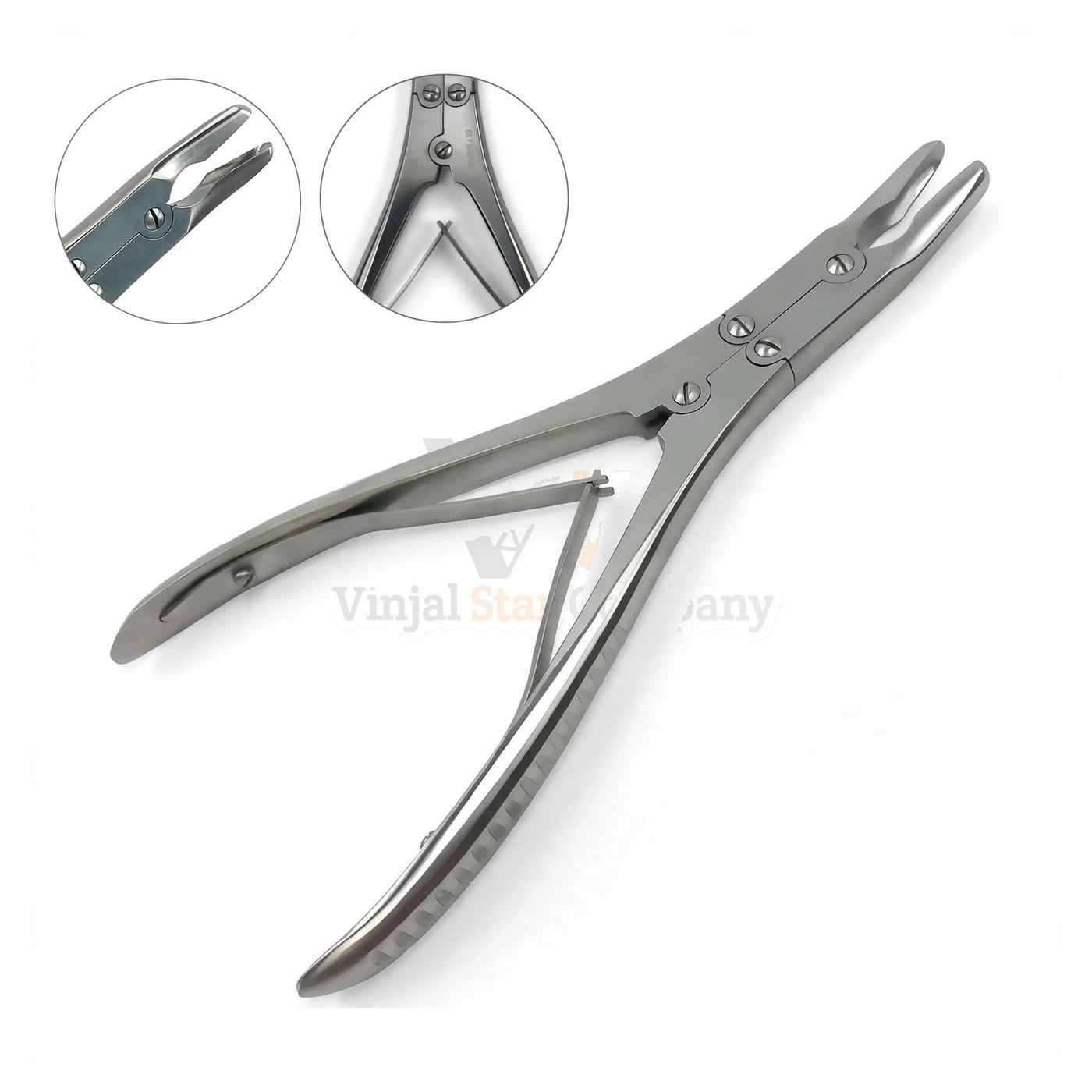 sm5033-1.jpg Ruskin Bone Rongeur 6 Curved 3Mm Bite Double Action | VS Surgico - Image 1