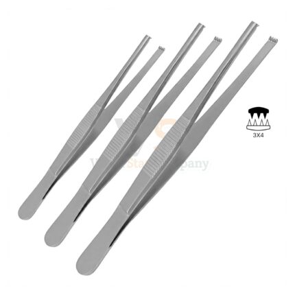 3 Thumb Tissue Forceps 3X4 Teeth 5 5 5 6 | VS Surgico