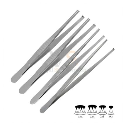 4 Thumb Tissue Forceps Set | VS Surgico