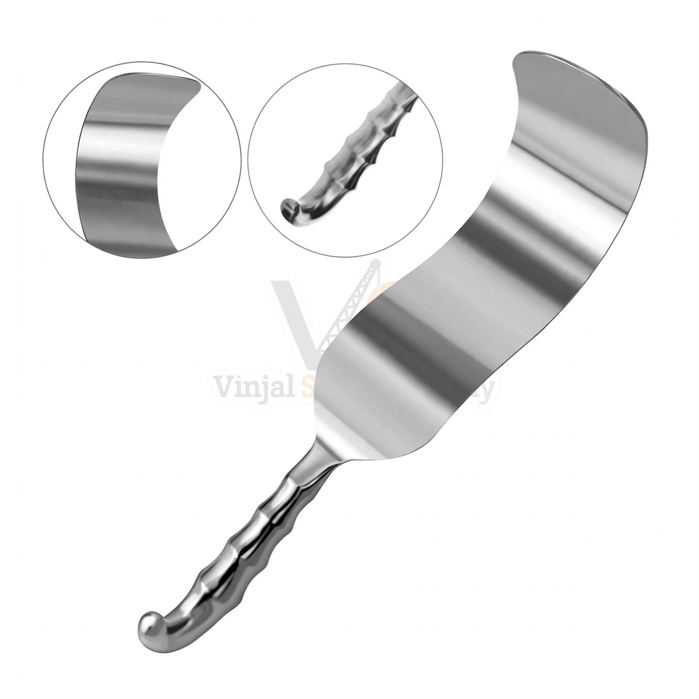 sm5134-1.jpg Deaver Retractor 4X12 Hollow Grip Handle | VS Surgico - Image 1