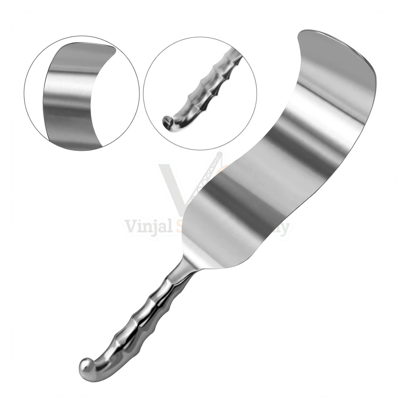 sm5136-1.jpg Deaver Retractor 4X13 Hollow Grip Handle | VS Surgico - Image 1