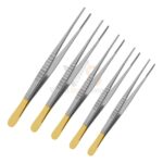5 Debakey Tissue Forceps Set 2Mm Tip Gold Handle | VS Surgico