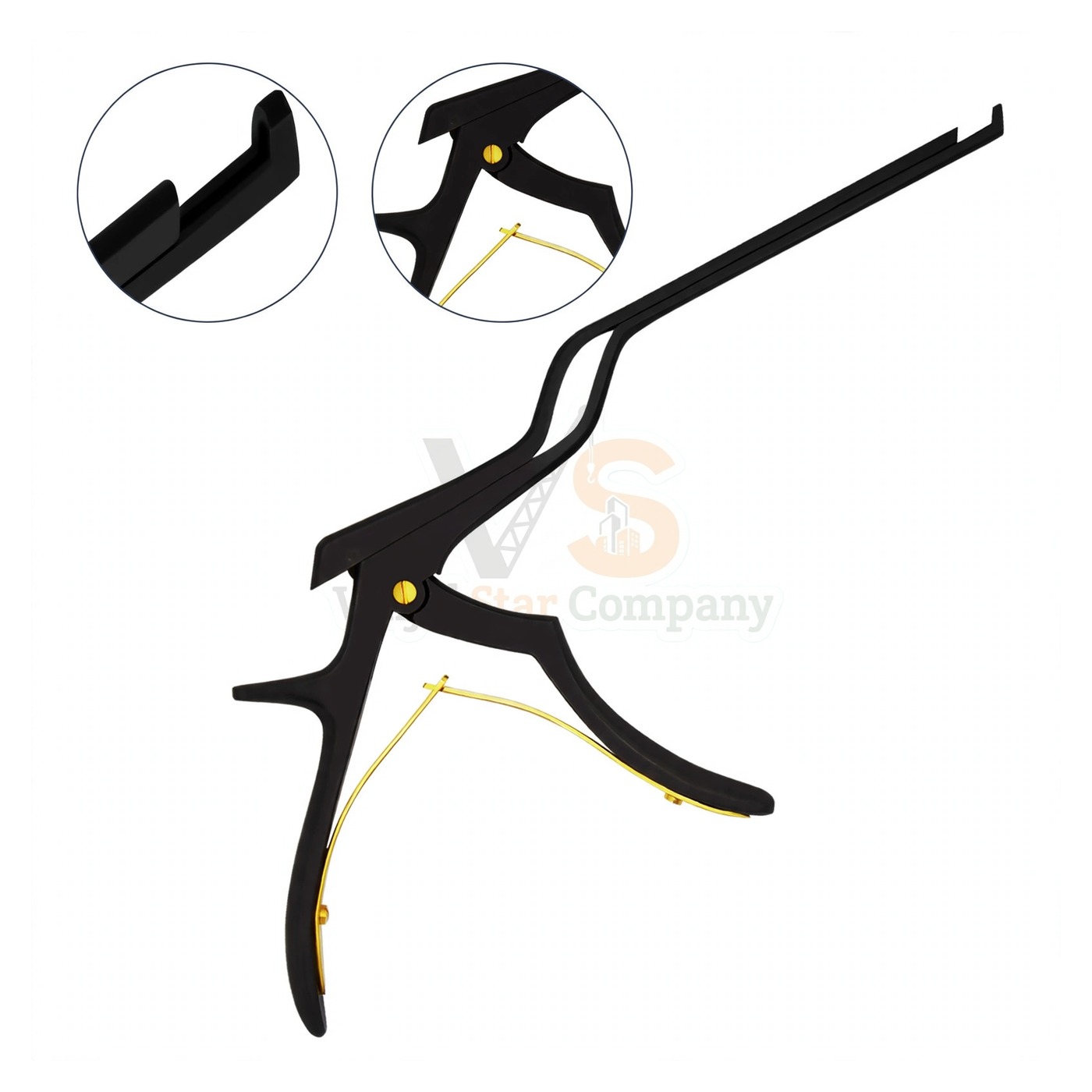 sm8270-1.jpg Bayonet Kerrison Rongeur Black 45 Degree 4Mm | VS Surgico - Image 1