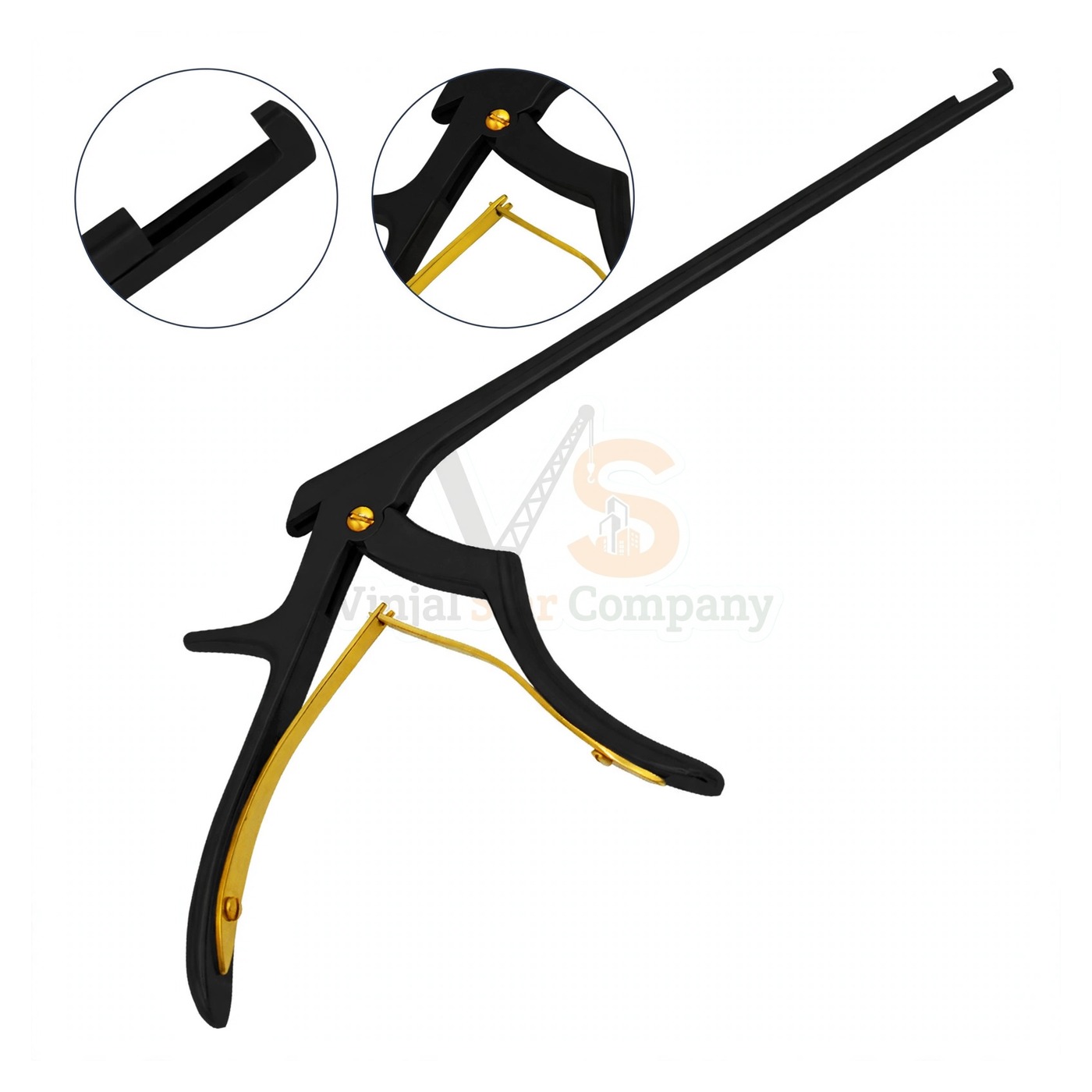 sm8276-1.jpg Kerrison Rongeur 90 Degree Up 2Mm Full Black | VS Surgico - Image 1