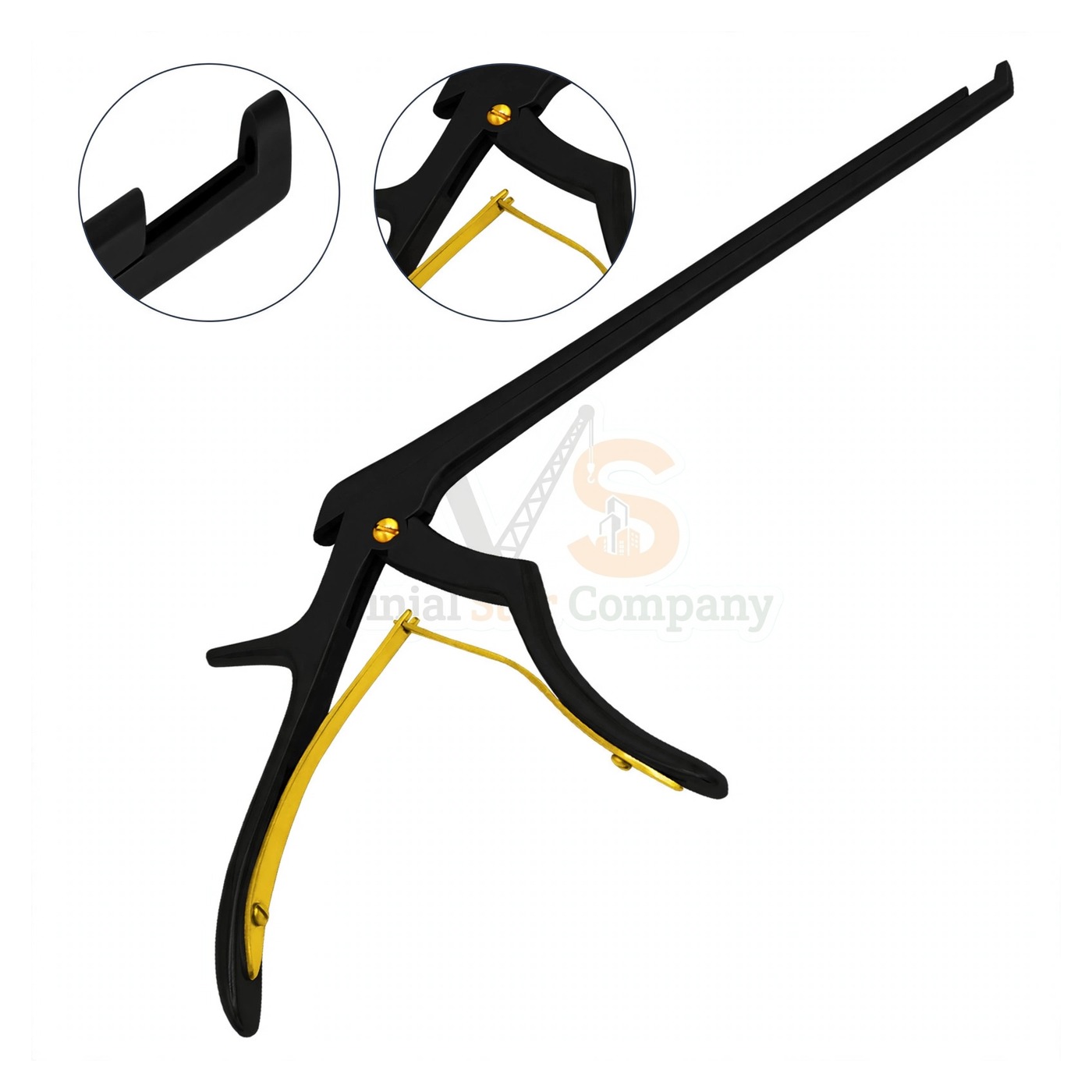 sm8283-1.jpg Kerrison Rongeur 45 Degree Up 4Mm Full Black | VS Surgico - Image 1