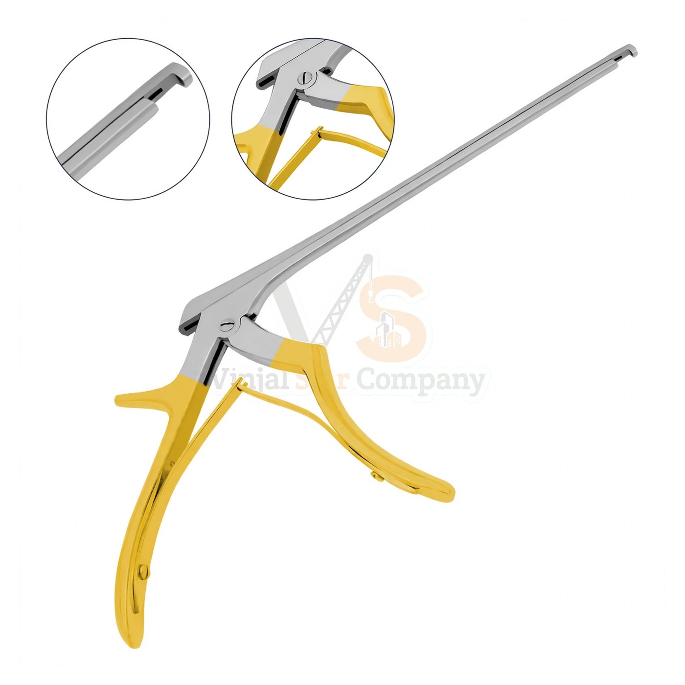 sm8296-1.jpg Kerrison Rongeur 90 Down 2Mm Bite Gold | VS Surgico - Image 1